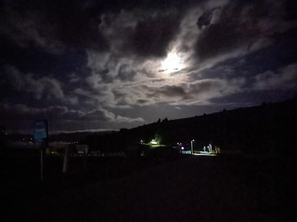Night, Natural landscape, Mountain view