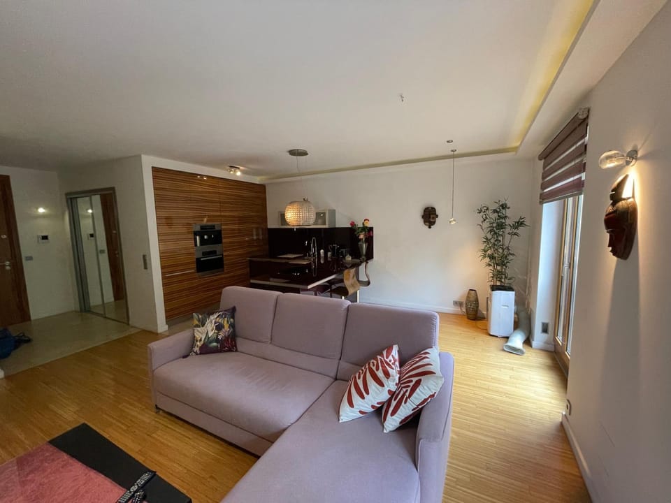 Kitchen or kitchenette, Living room, Seating area