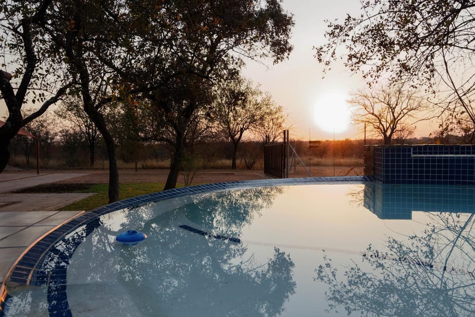 Swimming pool, Sunset