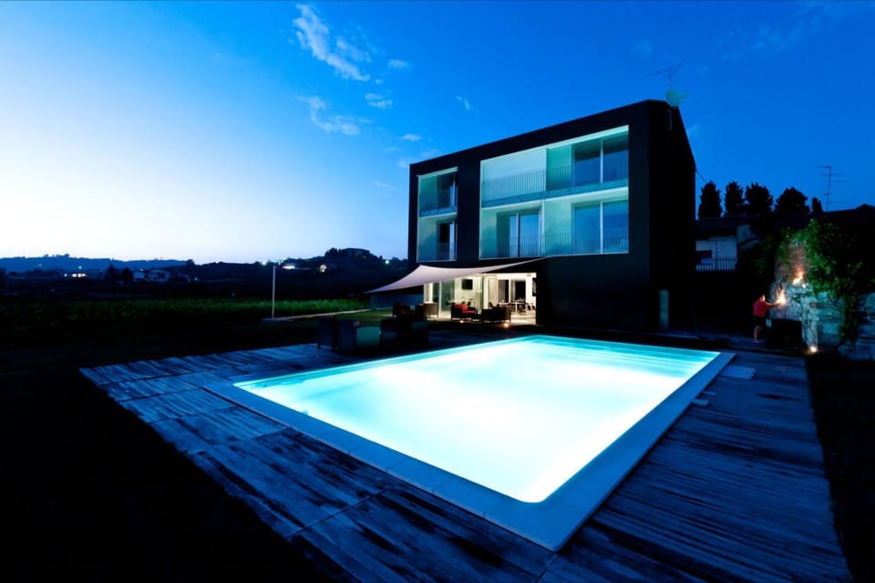 Facade/entrance, Night, Swimming pool, Swimming pool