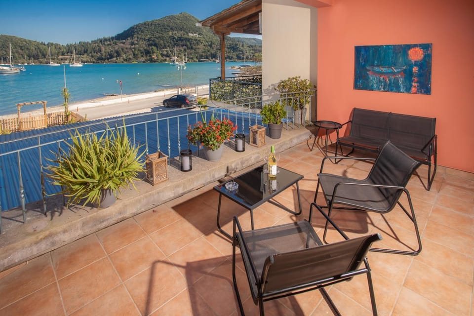 Blue Seaview Apartment 75 sqm on Nydri Coast Apartment in Lefkada, Lefkada Municipality, Greece