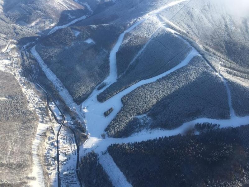 Bird's eye view, Skiing