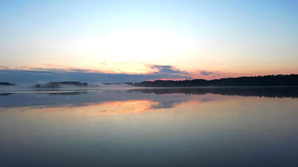 Natural landscape, Lake view, Lake view, Sunrise