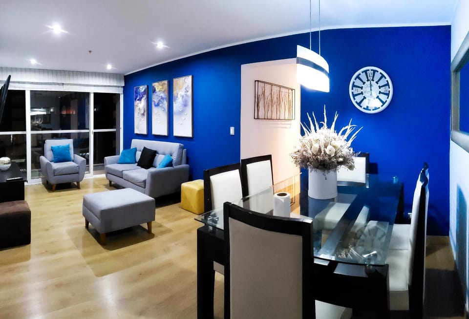 Living room, Dining area, hair dresser