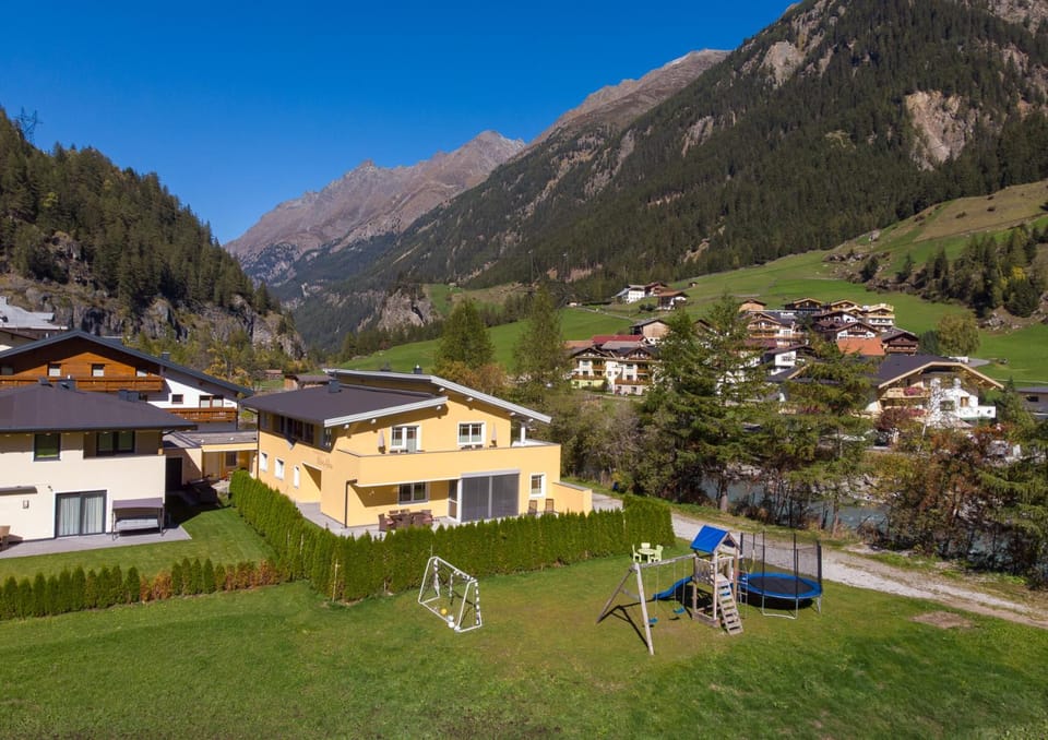 Property building, Natural landscape, Bird's eye view, Mountain view