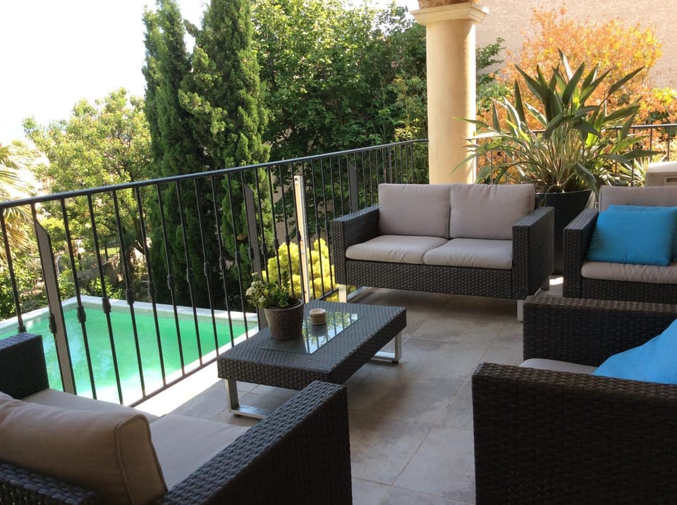 Patio, Balcony/Terrace, Pool view