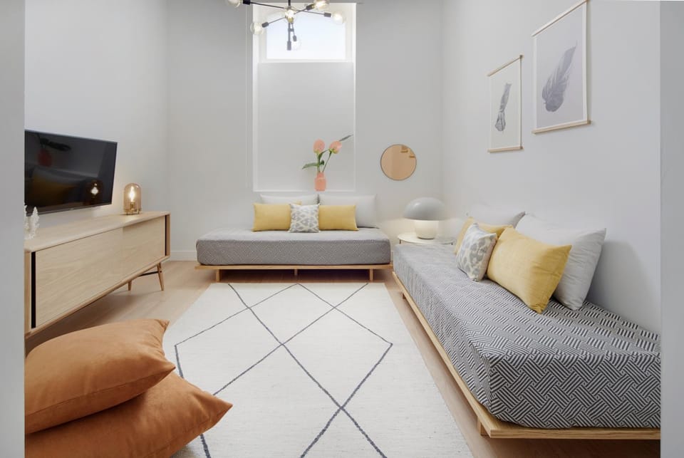 Living room, Bedroom