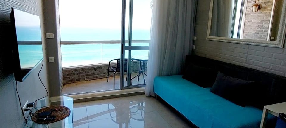 Living room, Seating area, Sea view