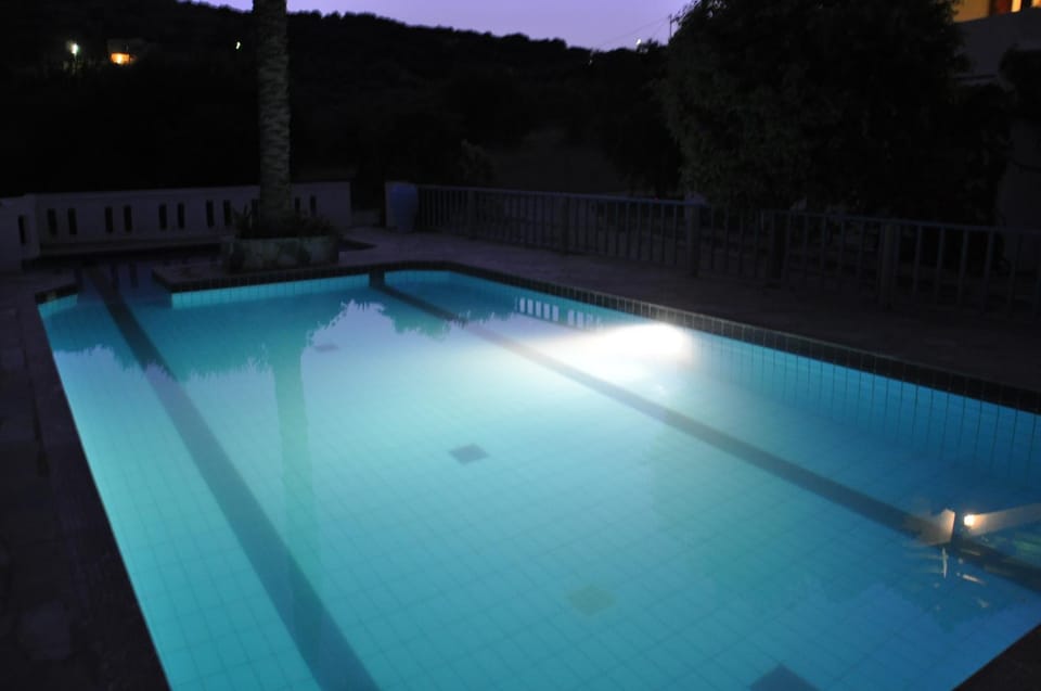 Swimming pool, Sunset