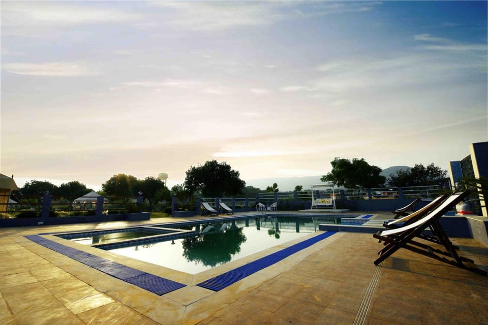 Swimming pool, Swimming pool, Sunrise, Sunset