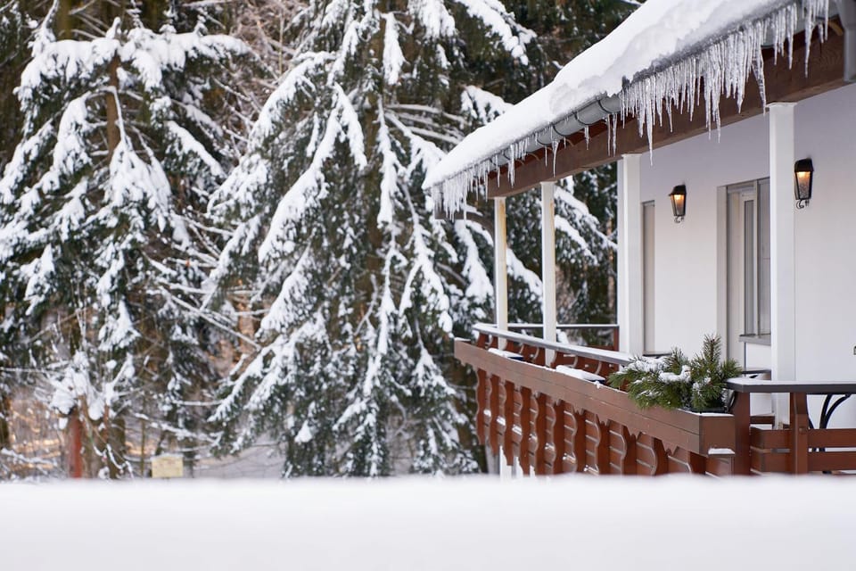 Property building, Day, Natural landscape, Winter