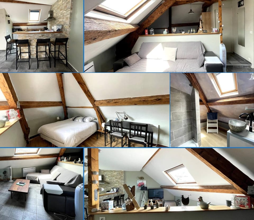 Bed, Kitchen or kitchenette, Living room, Dining area, Bedroom