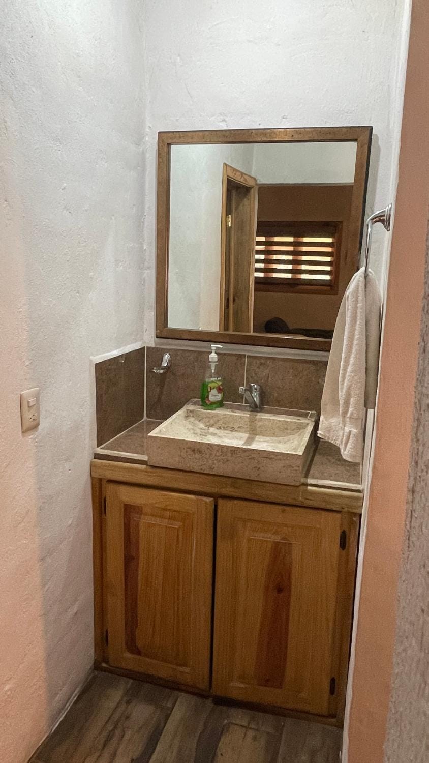 Bathroom, towels