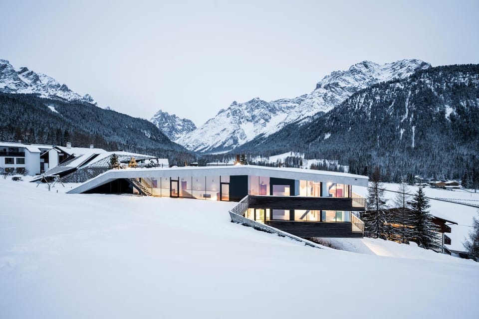 Property building, Natural landscape, Winter, Mountain view