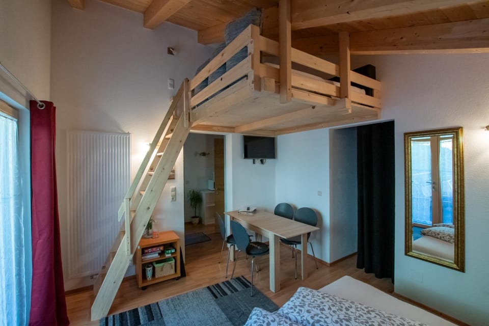 Living room, Dining area, bunk bed