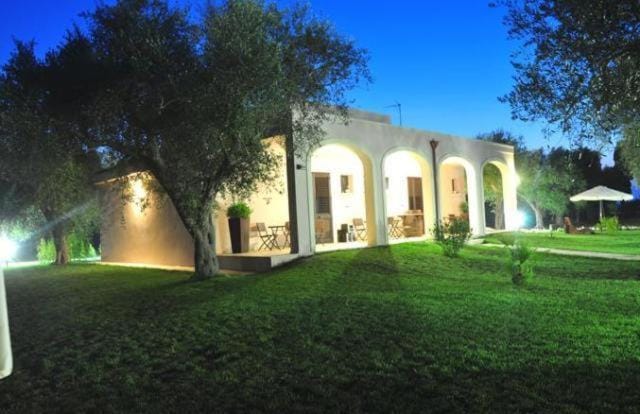 Property building, Night, Garden