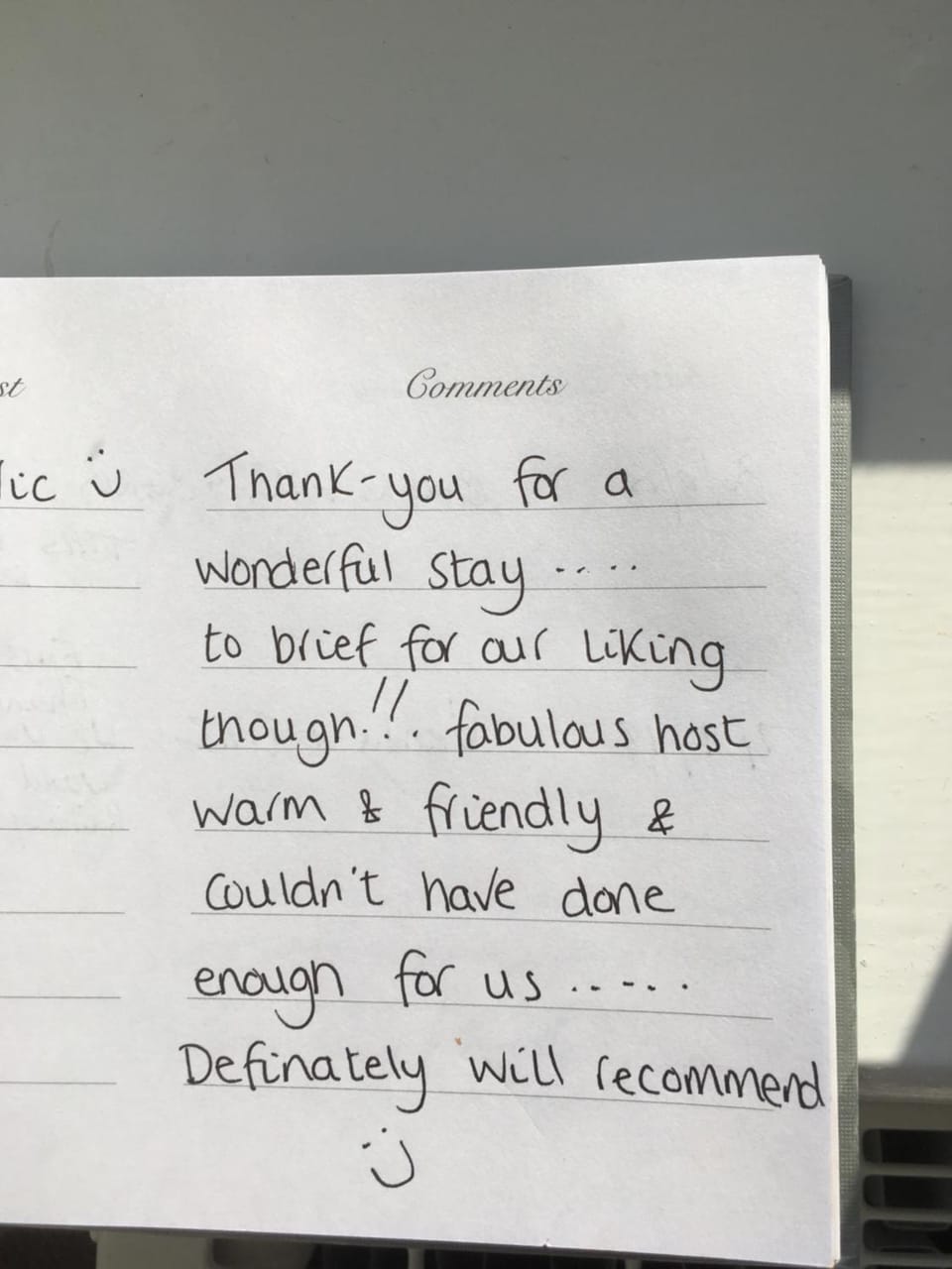 Glen View B & B Bed and Breakfast in England