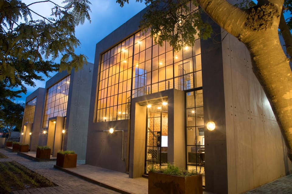 Facade/entrance, Night, Sunset