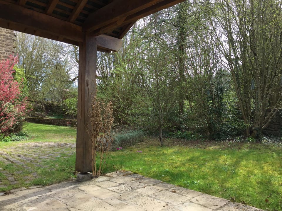 Patio, Spring, Day, Natural landscape, Garden, Garden, On site, Garden view, Family