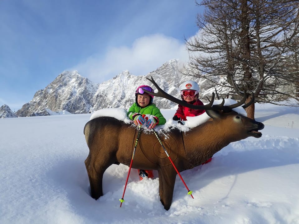 Winter, Skiing, On site