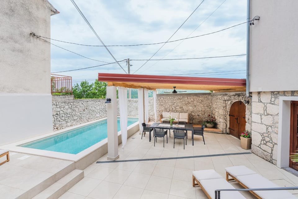 Patio, Day, Pool view