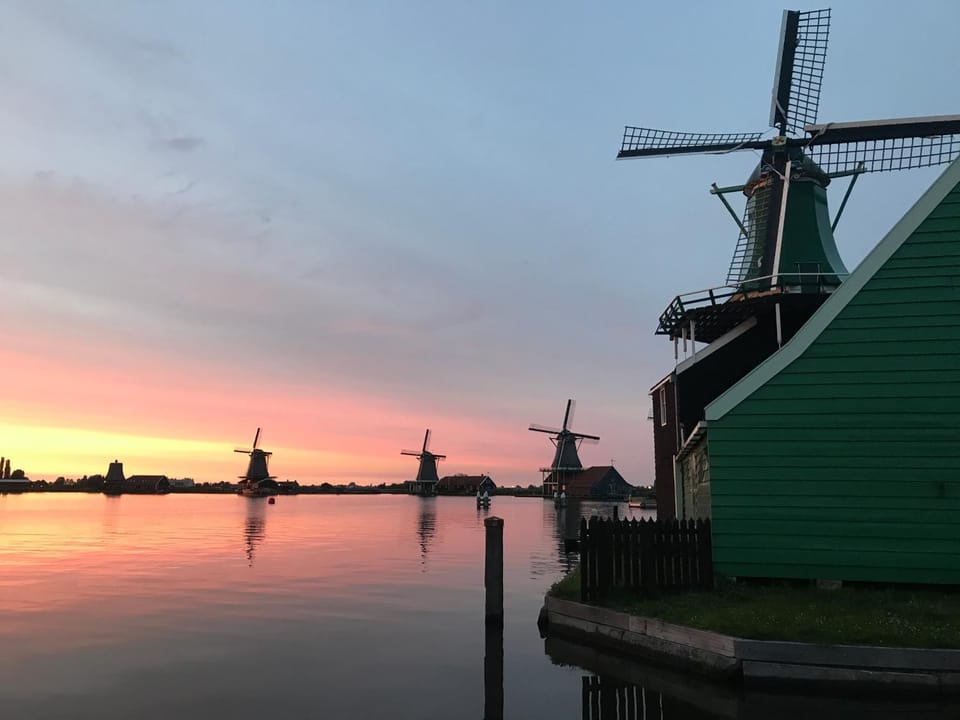 Nearby landmark, Natural landscape, River view, Sunset