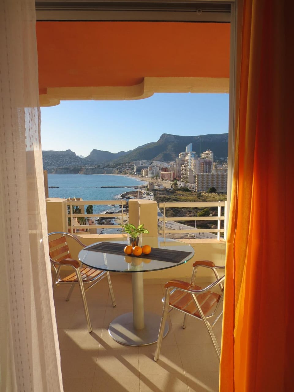 Balcony/Terrace, Living room, Mountain view, Sea view