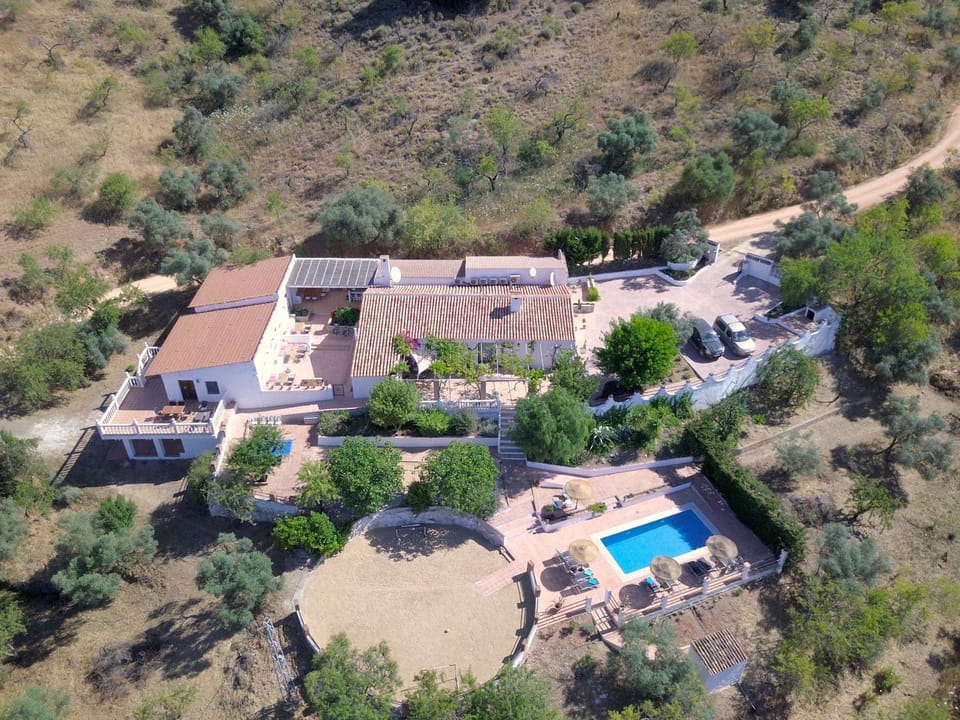 Property building, Neighbourhood, Natural landscape, Bird's eye view, Swimming pool