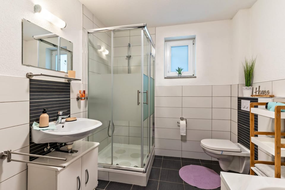 Bathroom, Living room