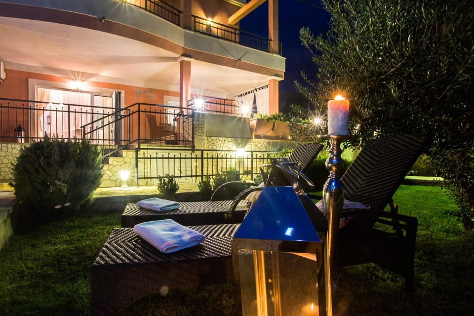 Night, Garden, sunbed