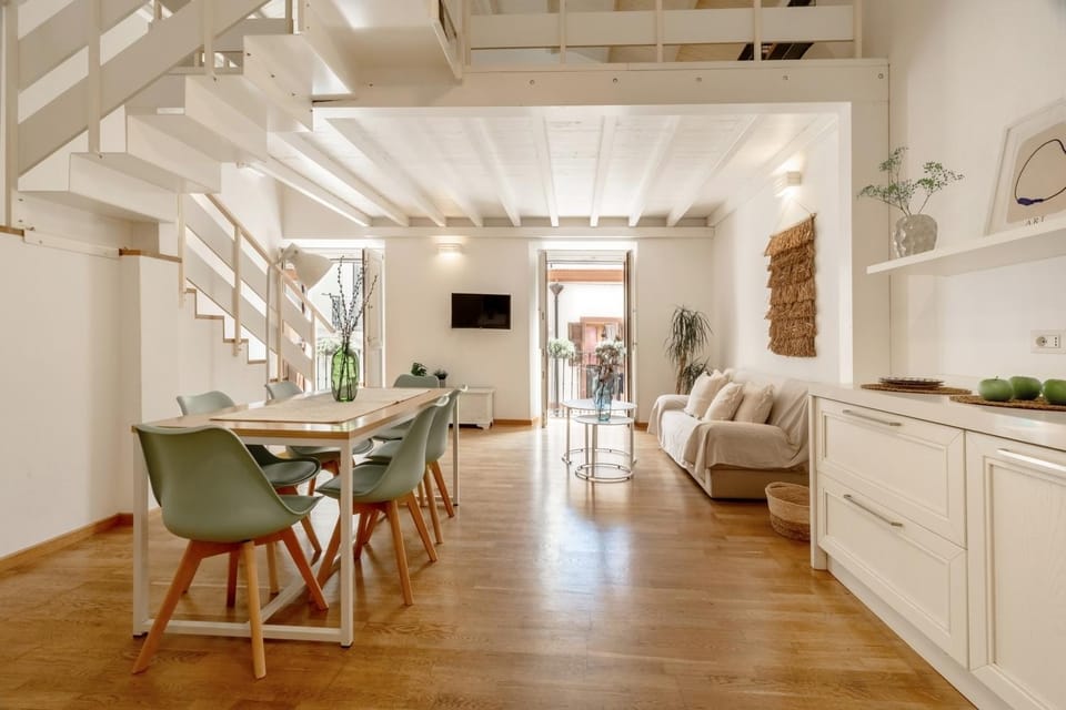 Kitchen or kitchenette, Living room, Dining area