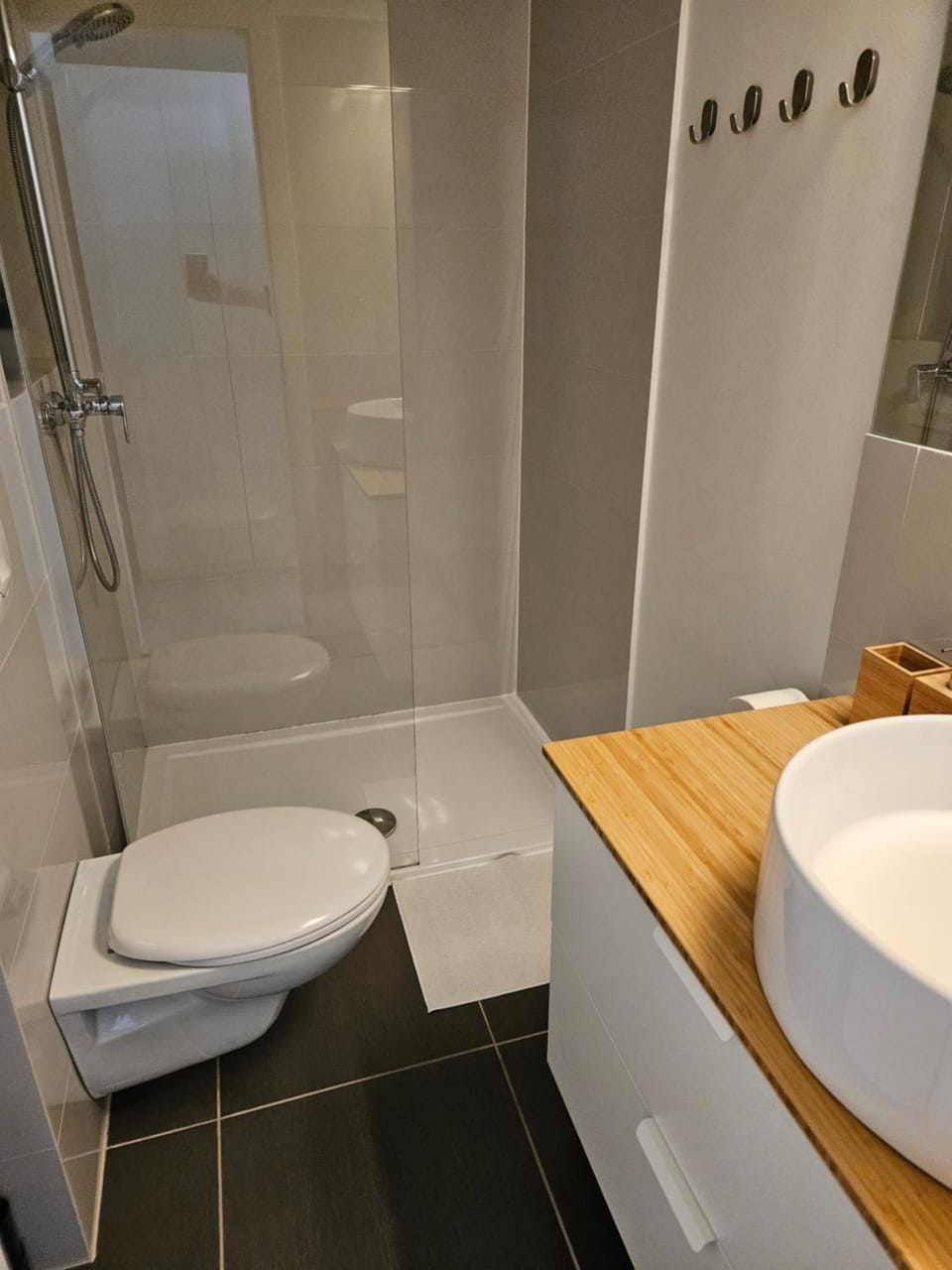 Shower, Toilet, towels