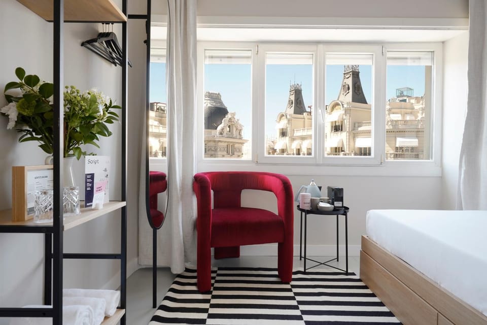 View (from property/room), Seating area, Bedroom