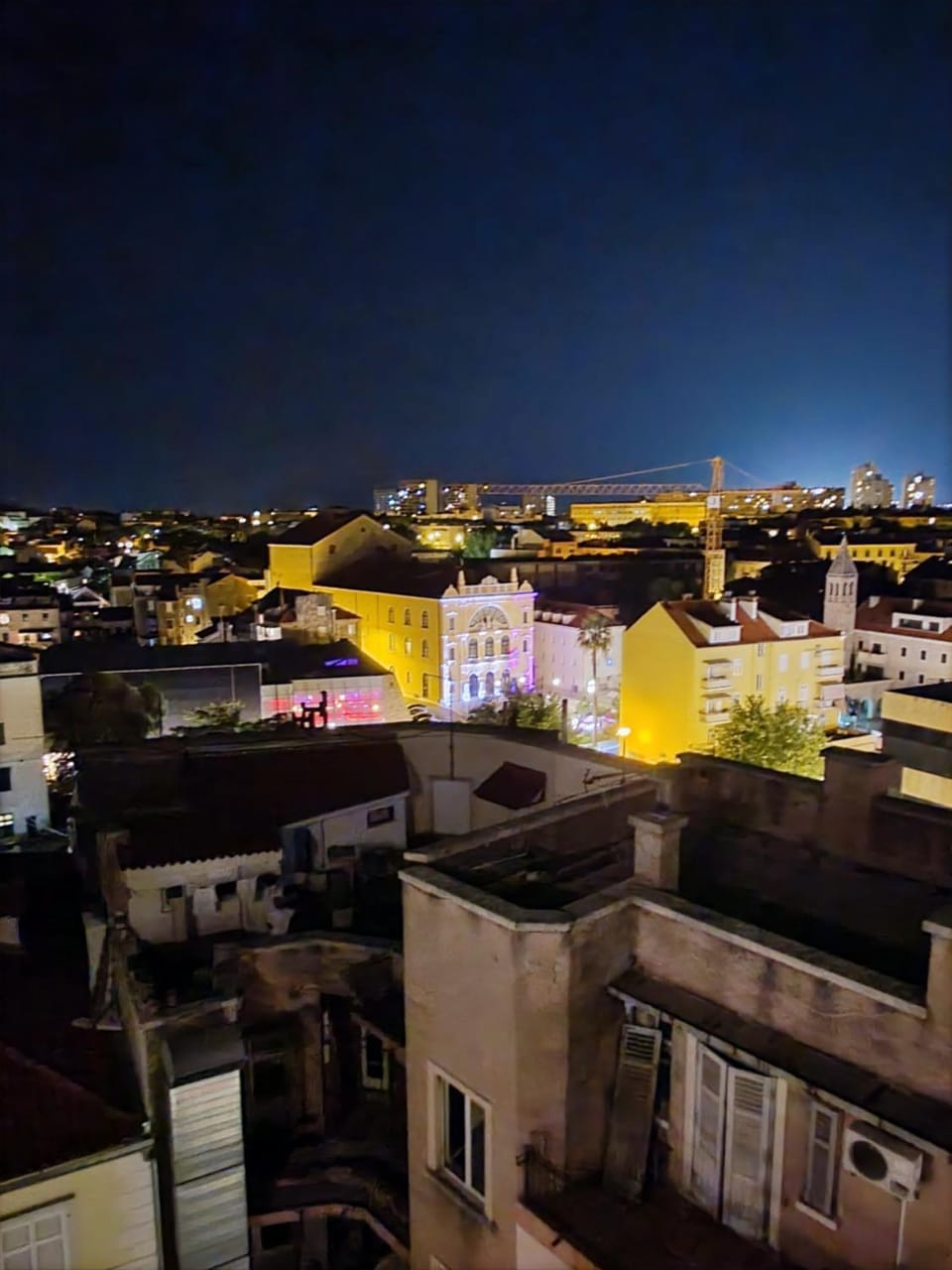 Night, Bird's eye view, City view