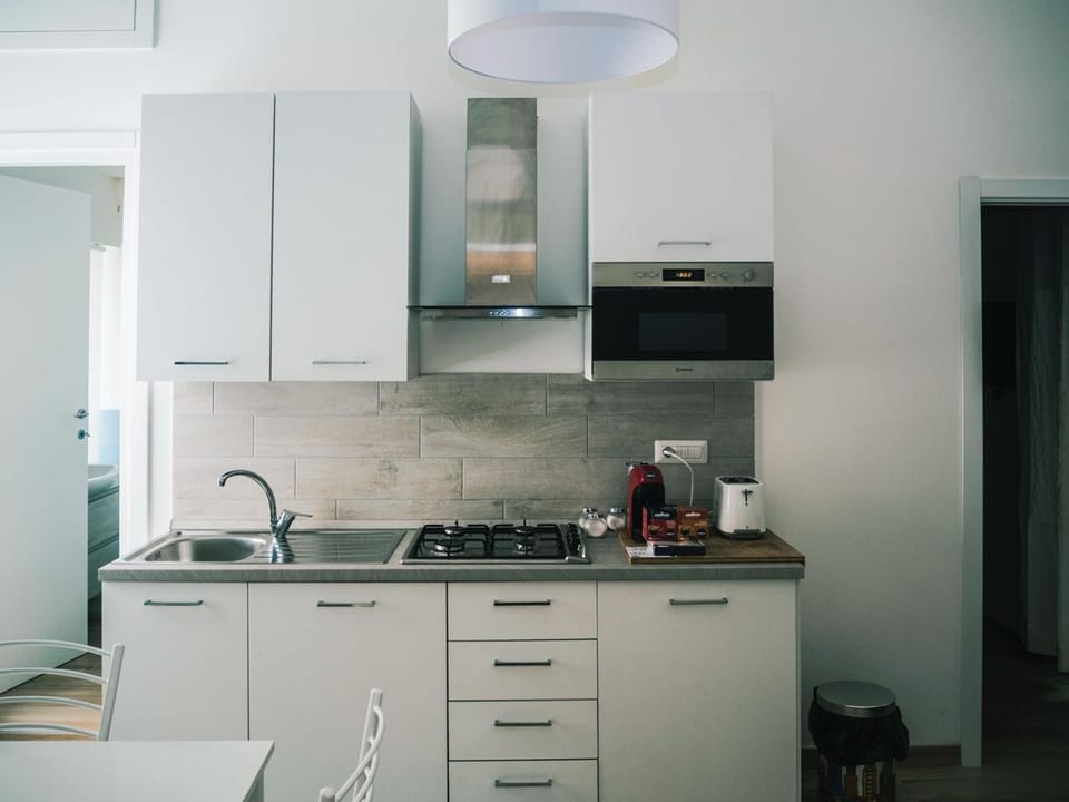 Kitchen or kitchenette, Living room, Dining area