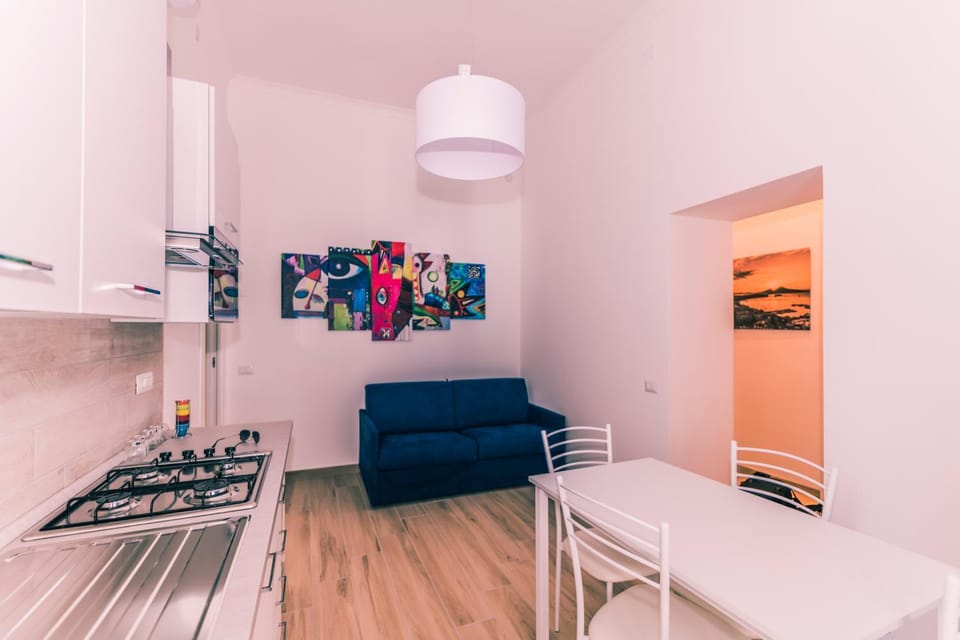 Kitchen or kitchenette, Living room, Dining area