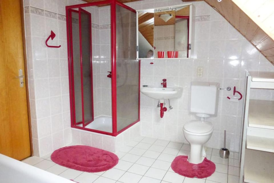 Shower, Toilet, Bathroom, Photo of the whole room, Decorative detail