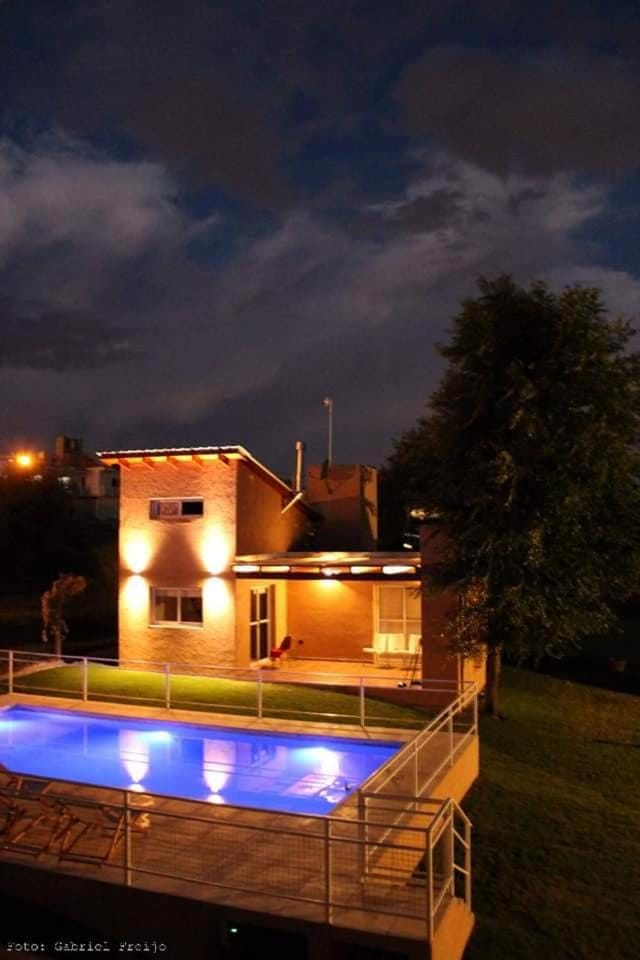 Property building, Night, Pool view, Swimming pool