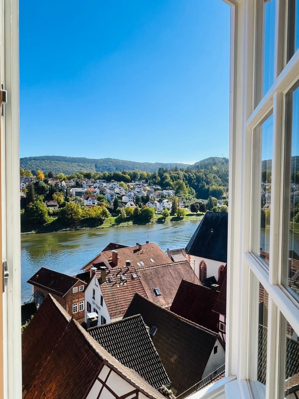 Natur und Neckarblick bei Heidelberg Apartment in Hesse