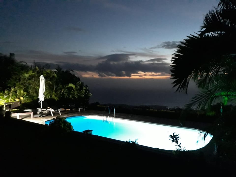Swimming pool, Sunset