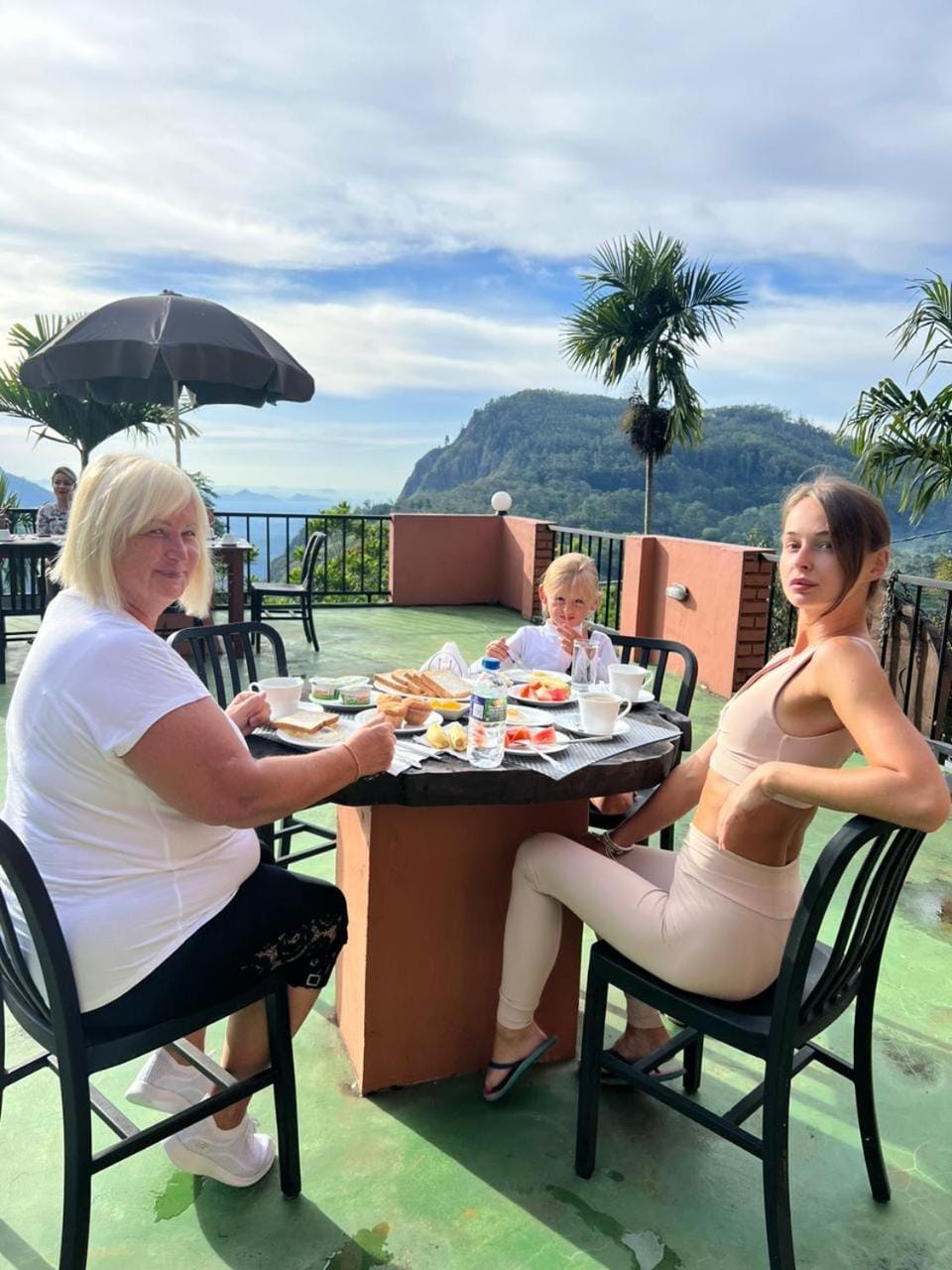 Food and drinks, Dining area, Guests, Mountain view, Family