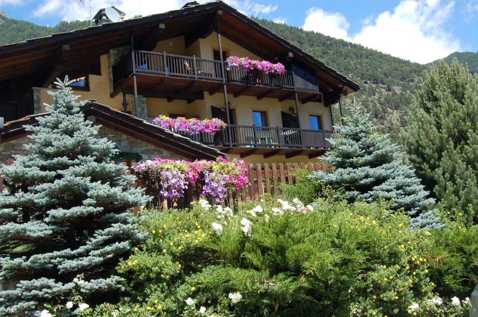 Property building, Summer, Garden view, Mountain view