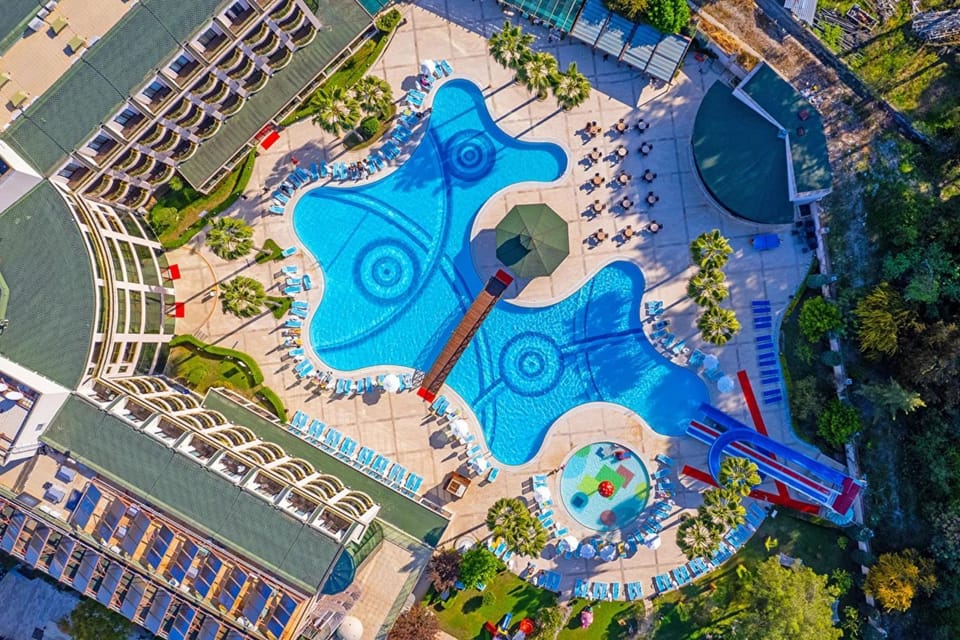 Bird's eye view, Pool view, Swimming pool, sunbed