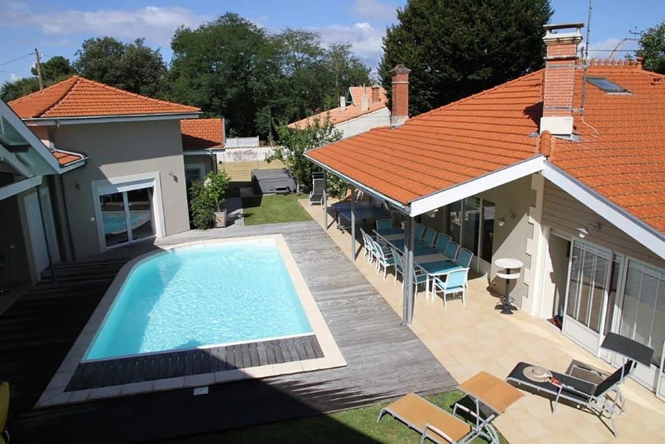 Bird's eye view, Balcony/Terrace, Swimming pool