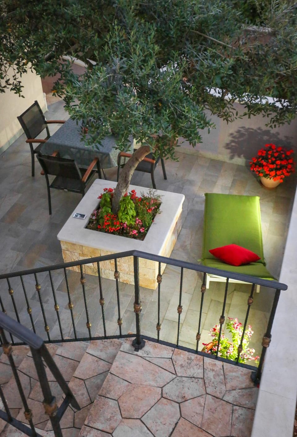 Patio, Bird's eye view, Balcony/Terrace