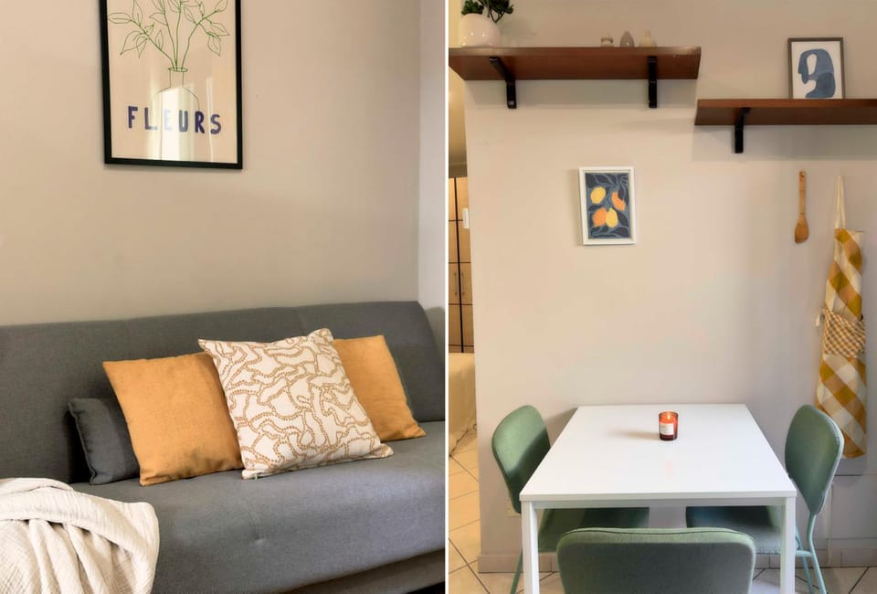 Living room, Seating area, Dining area