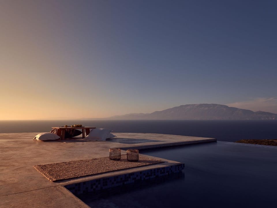Balcony/Terrace, Sea view, Swimming pool, Sunset