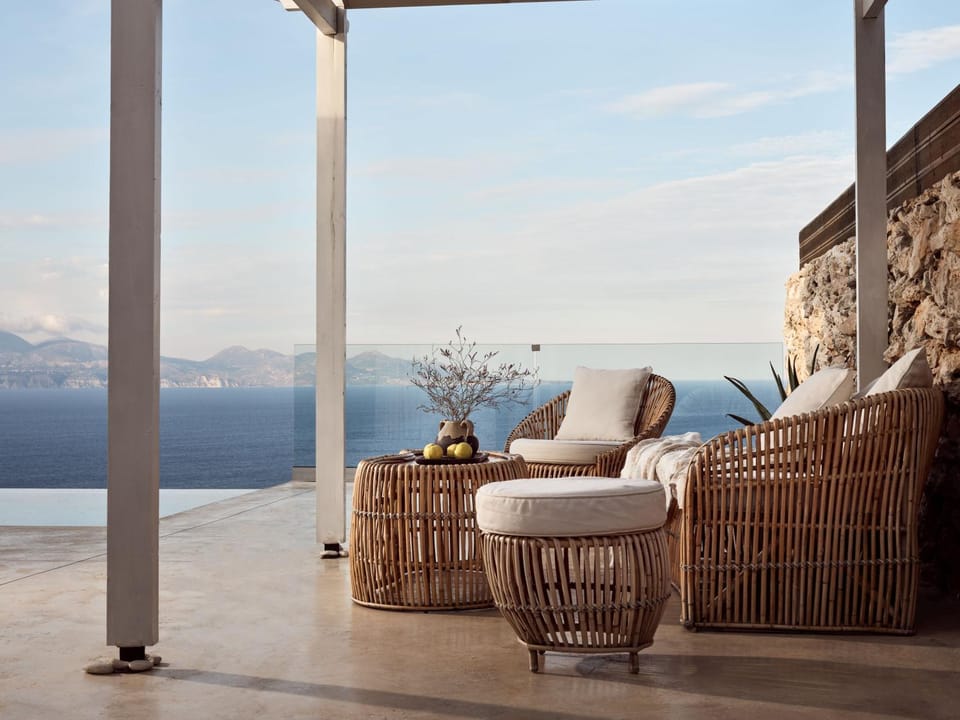 Patio, Day, Balcony/Terrace, Seating area, Sea view, Swimming pool