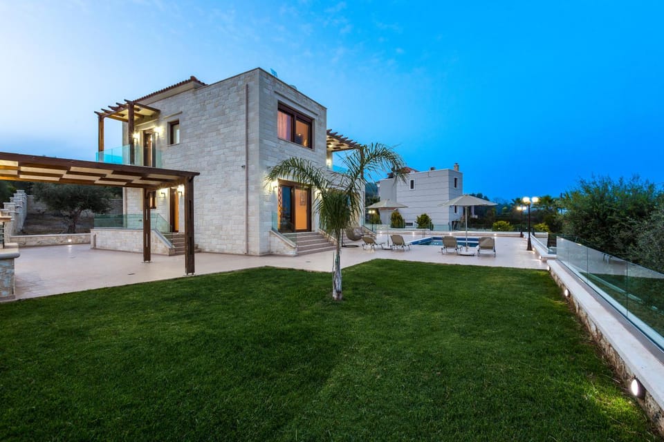 Property building, Spring, Sunset