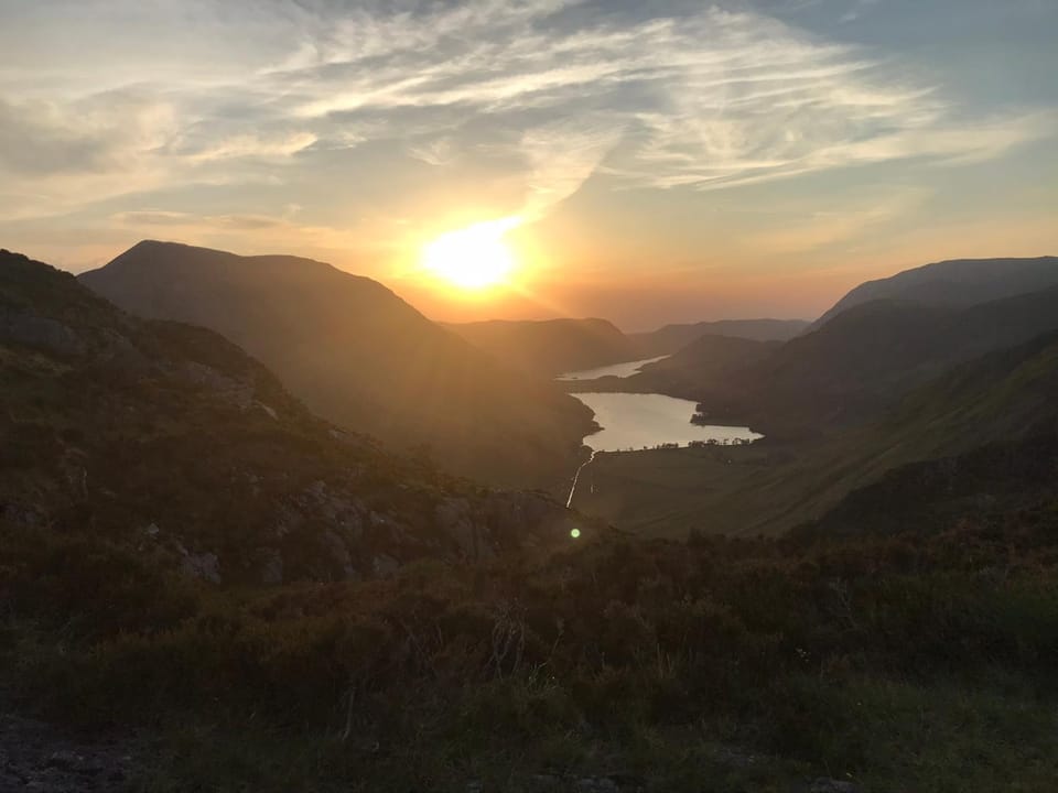 Nearby landmark, Natural landscape, Sunset